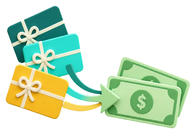Gift cards turning into cash